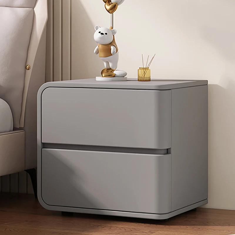 Кровать Комоды Тумбочки Ящики Мобильный Минималистский Маленький Прикроватный Столик Органайзер Для Хранения Mesa De Noche Мебель Для Дома Тумбочка