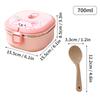 WORTHBUY Portable Food Storage Box Multi Layer Fruit Vegetable Storage Container 304 Stainless Steel Bento Lunch Box With Spoon