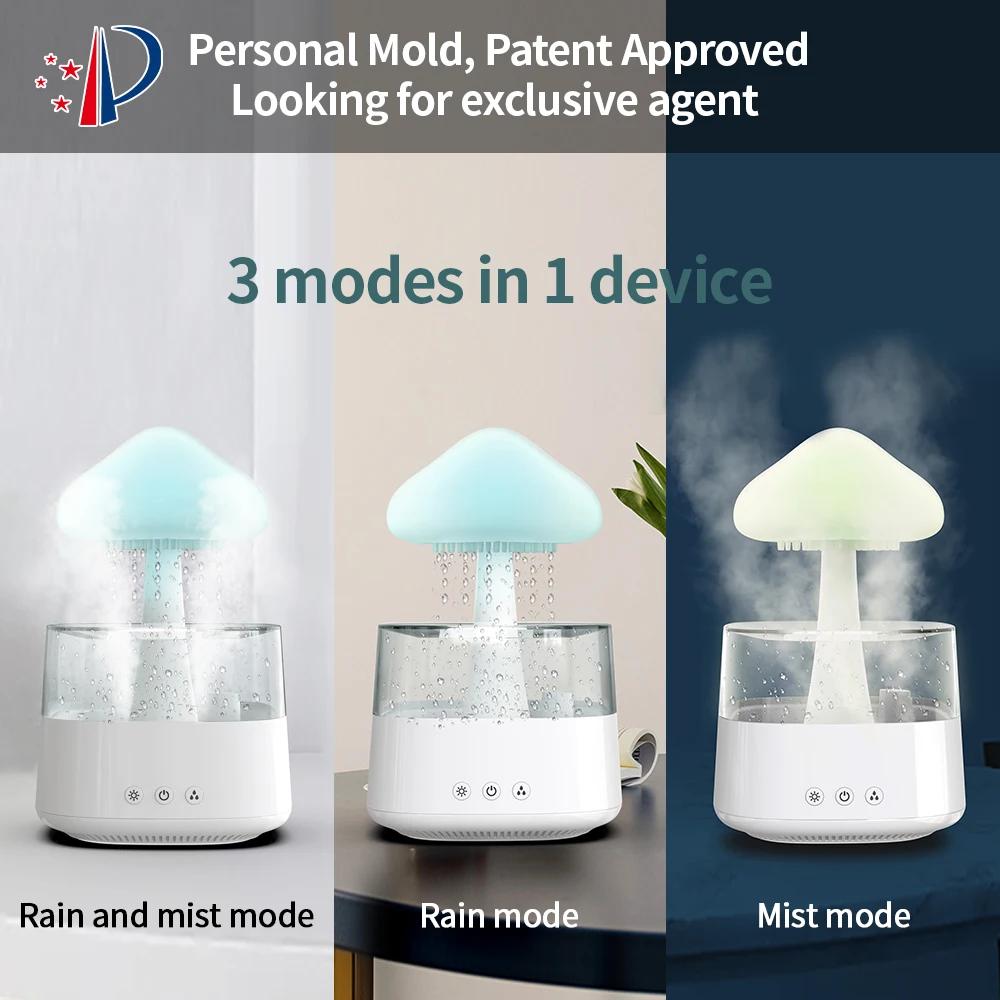 Для увлажнителя воздуха Rain Cloud Увлажнитель Эфирные масла Диффузор Капли Воды Цветной Ночной Светильник Для Спальни