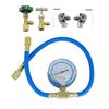 Wisepick Набор заправочных шлангов и манометров R290 и R600A Набор для баллона (с краном) (Манометр + Клапан)