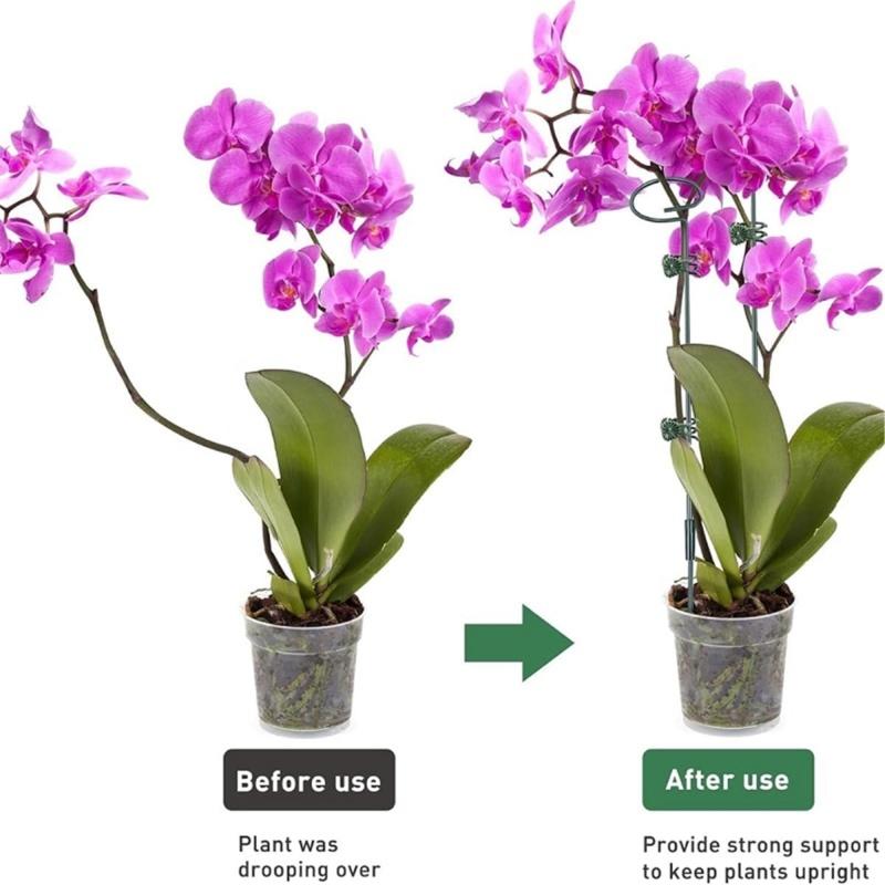 Bendable Plant Support Bracket 22Pcs Plastic Metal Garden Stakes With Secure Clamps For Indoor Outdoor Gardening Use