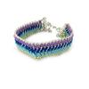 Les Trésors De Lily [K0430] - Необычный браслет "Килиманджаро" зеленый синий лиловый.