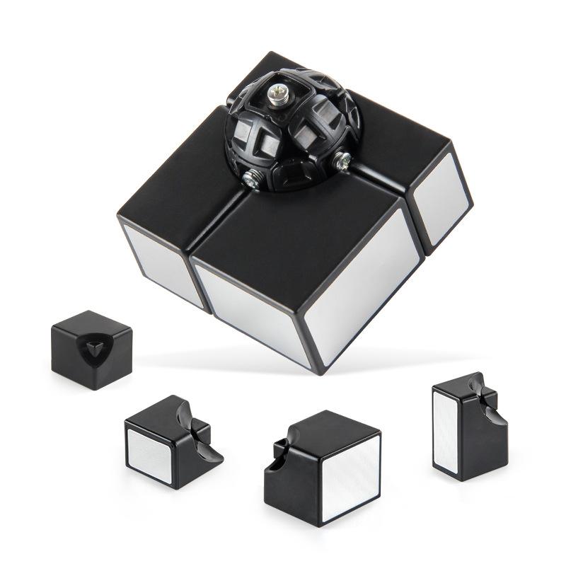 P168-6 Детская научно-образовательная головоломка Кубик Рубика Плавный скоростной 5,7 см Кубик Рубика второго порядка Специальной формы Зеркальный Кубик Рубика Серебряный