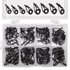 80-Piece High Carbon Steel Fishing Rod Tip and Guide Ring Set with Ceramic Inserts