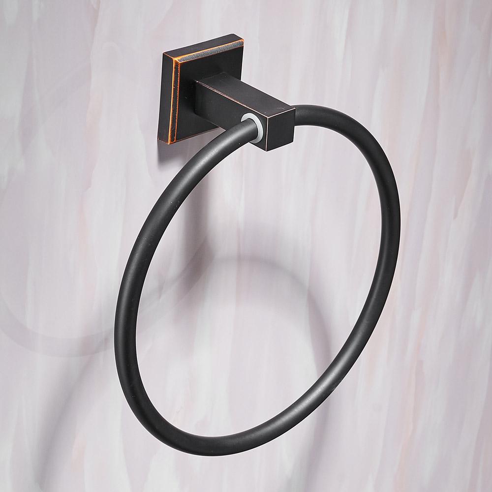 Bath Hardware Sets Black Brushed Bath Cup&Tumbler Holders Europe Toilet Brush Holder Towel Bar Paper Holders Cloth Hook WF-92500