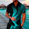 New Trendy Men'S Summer Collar Paul T-Shirt Men'S Heavy Oversize Solid Color Casual Short Sleeve