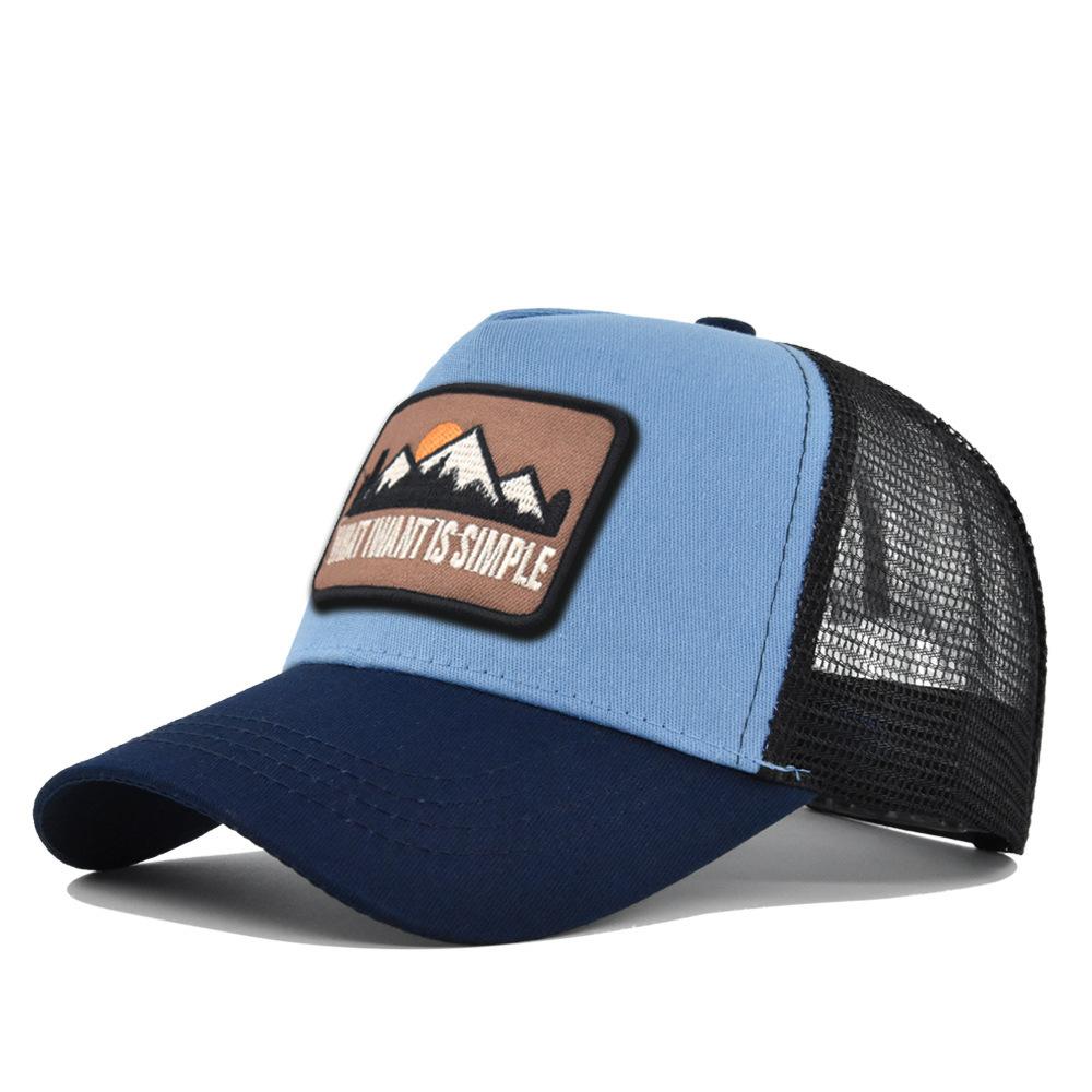 Вышитая Бейсболка Дышащая Сетчатая Кепка Snapback Регулируемая Унисекс для Лета На Улице Хип-Хоп Уличная Одежда Повседневная