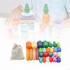 Wooden Sorting Stacking Rocks Stones Learning Toys Building Blocks Game for Kids
