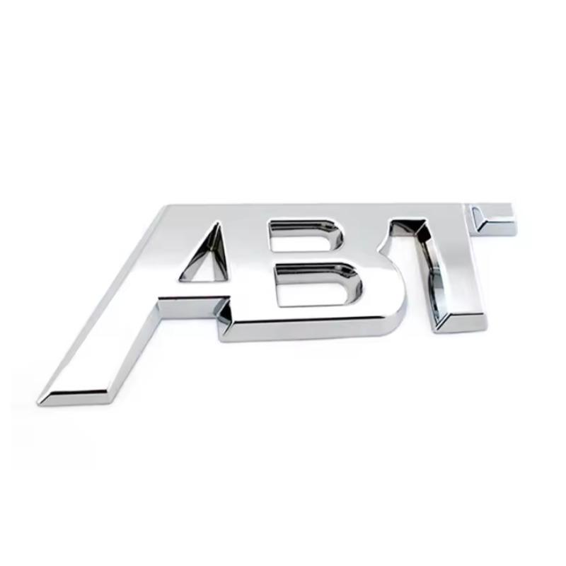 3D Металлическая эмблема с логотипом ABT Наклейка на переднюю решетку радиатора и заднюю крышку багажника для G-olf RS3 S3 S5 Q5 Q8 A4 B8 A3 8V
