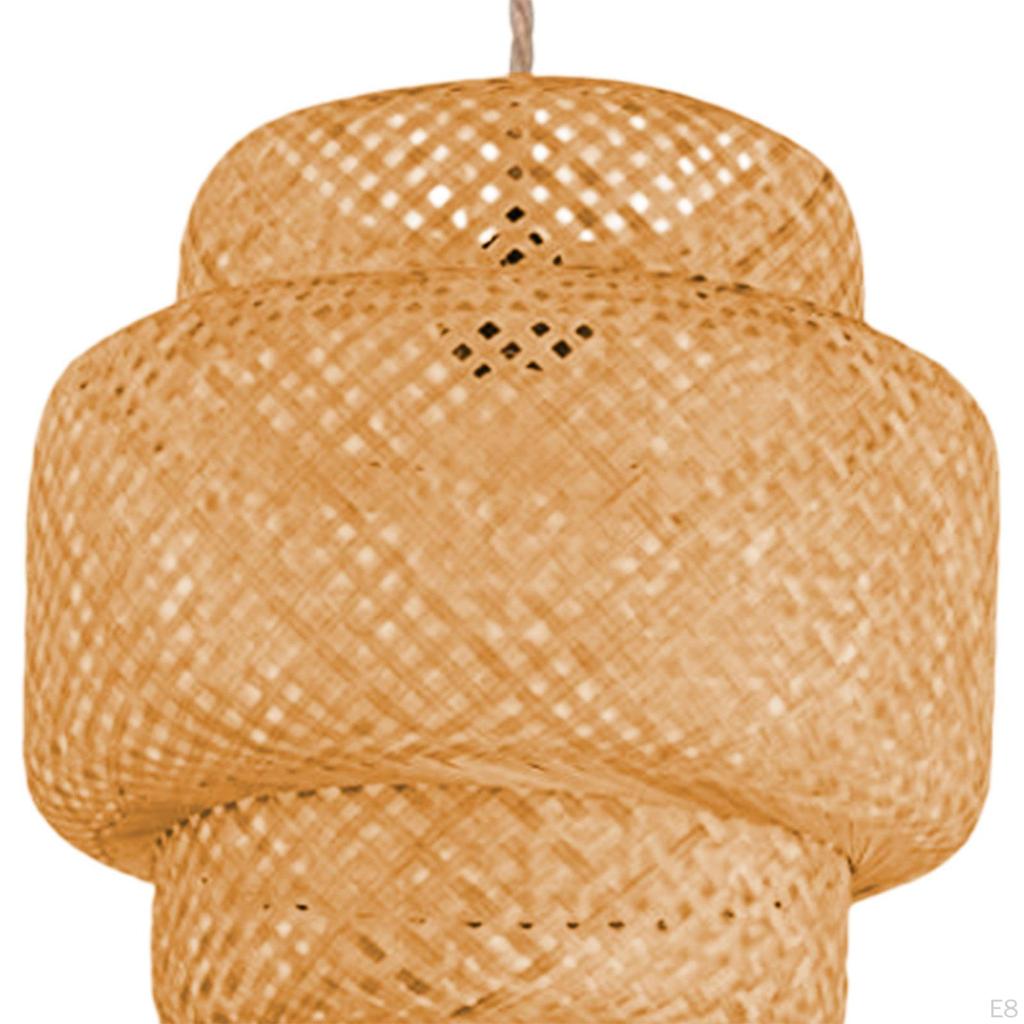 Бамбуковый подвесной светильник с простым подключением, элегантная подвесная лампа для столовой