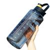 101Oz/50Oz Drinking Bottle with Time Marker  2 In 1 Straw and Lid BPA Free Heat Resistant Gym Water Bottle with Carrying Strap