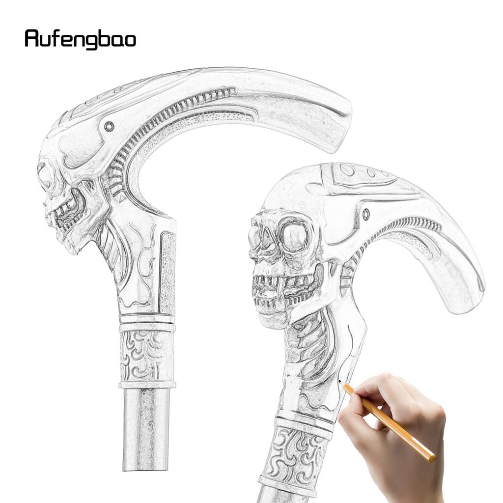 Медная длинная голова череп модная трость декоративная косплей винтажная вечеринка модная трость посох Хэллоуин 92 см