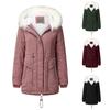 Women's Casual Warm Jacket Hooded Jacket Slim Winter Plus Velvet Cotton Jacket