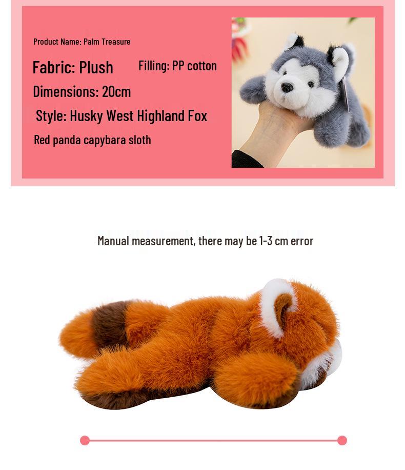 Плюшевая кукла капибара и ленивец от Dingdang Pocket Treasure