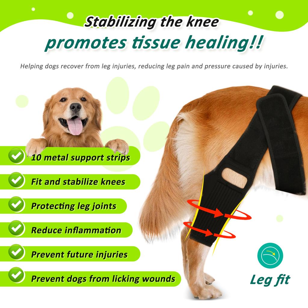 Pet Knee Brace Adjustable Comfortable Dog Leg Hip Brace Support Bar for Dog Hip Luxating Patella Post-operative Fixation New