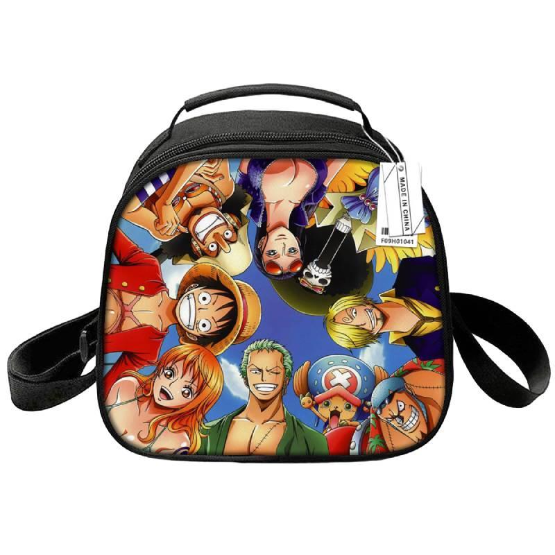 Customizable Cartoon Anime One Piece Lunch Box Cute Round Lunch Bag With Thermal Insulation Portable And Convenient