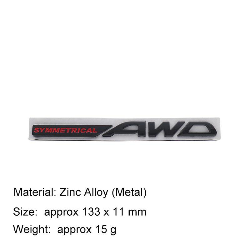 3D Стайлинг автомобиля СИММЕТРИЧНЫЙ AWD автомобиль Капот Крыло багажник Задний капот Шильдик Наклейка Эмблема Значок Наклейка