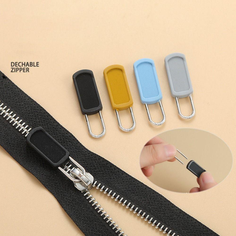 5Pcs Markers Metal Zipper Head Repair Kits Removable Clothes Zipper for Luggage Purse Bags Clothes