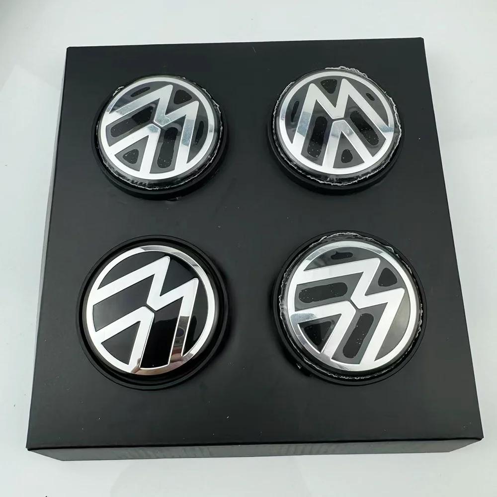 2026 New Floating Wheel Center Caps Hub Cover 4pcs 56mm 65mm For Volkswagen VW Golf 5 6 7 Passat B6 B7 B8 Tiguan Polo Jetta GTI 3B7601171