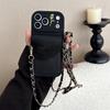 Кошелек-чехол с ремешком через плечо из кожи и силикона для iPhone 11 12 13 14 15 16 17 Pro Max 16 Plus с отделениями для карт