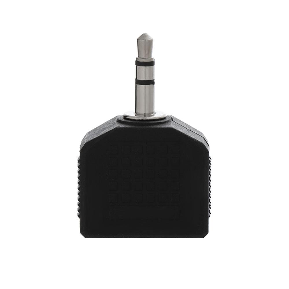 Interconnects Video Accessories Black 3.5mm To 2 RCA Female Male Audio Adapter Converter Y Splitter