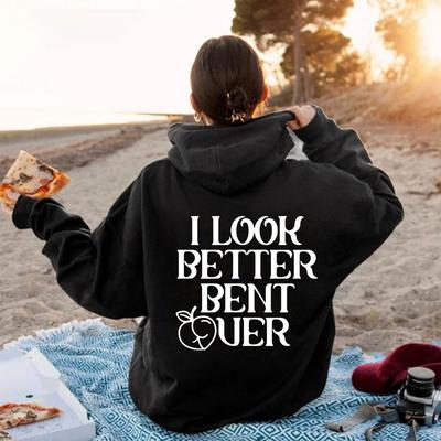 Осень И Зима Ilook Письмо Мода Принт Задняя Сумка Воротник Флис Толстовка с Капюшоном Женская