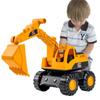 Yellow Car Toys Retro Classic Vehicle Engineering Models Cars Excavator Crane Dump Truck Forklift Kids Car Toys For Boys