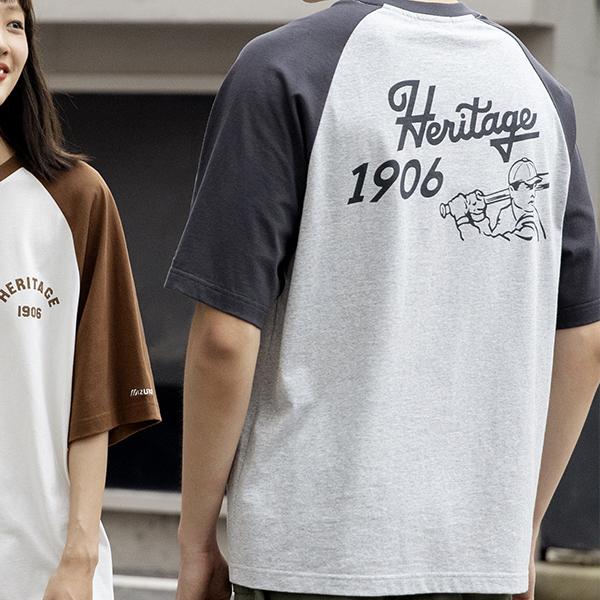 Mizuno HERITAGE Футболка с рукавом реглан Унисекс D2CA43H1