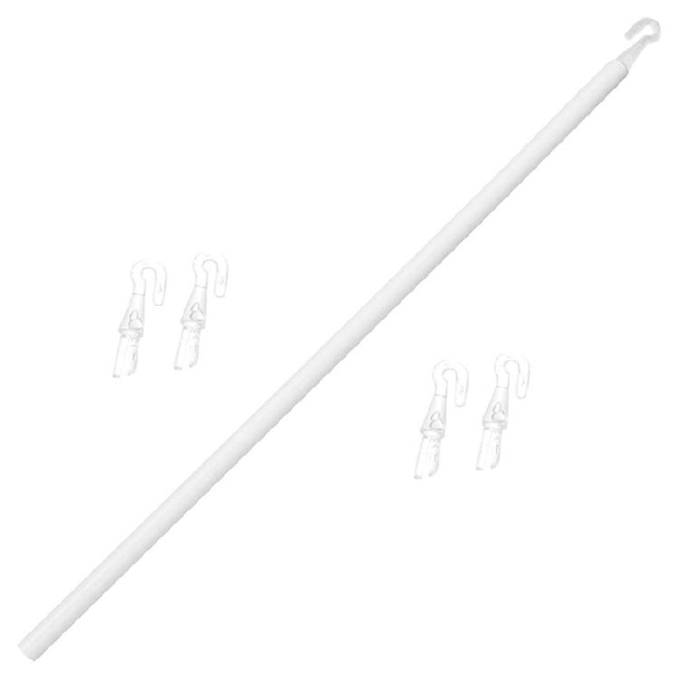 Палка для открытия вертикальных жалюзи с ручкой и стержнем, белая пластиковая сменная палочка для штор для декора окон дома