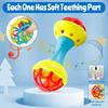 Hand Grip Rod Musical Instrument Toys Chewable Hand Bell Toys Baby Rattle  Ability Training