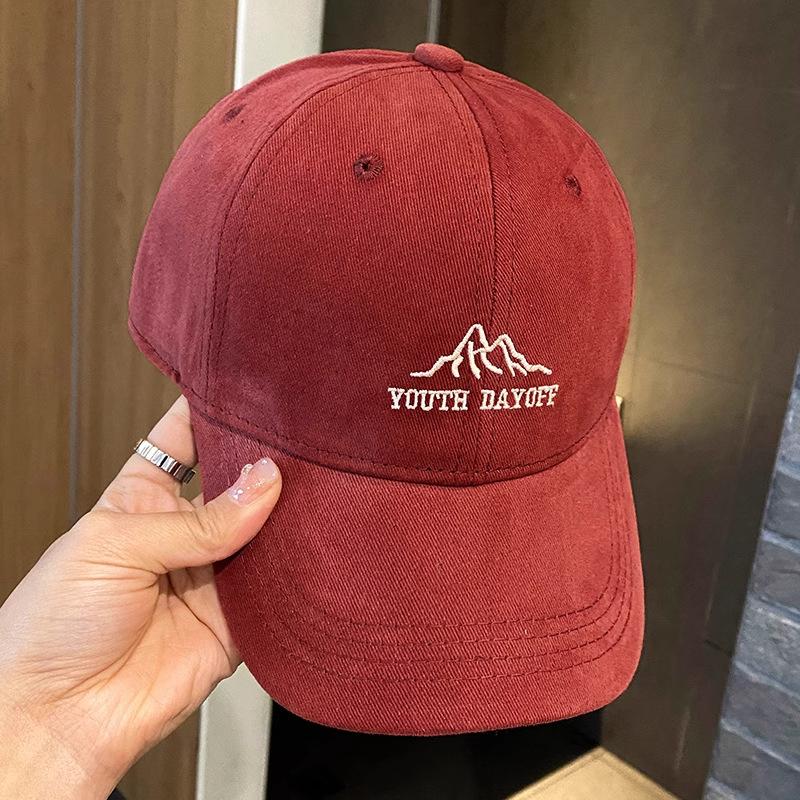 Mountain baseball cap children show their faces small spring summer fashion couple sun hat increase head circumference hard top cap men