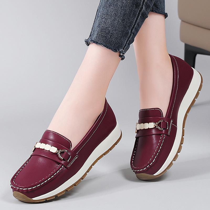 Женские пенни-лоферы из искусственной кожи, классические мокасины, повседневные, удобные, легкие, прогулочные туфли на плоской подошве, для вождения, женские туфли-лоферы