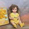 55 см полностью силиконовое тело Reborn Baby Doll Betty с модными африканскими взрывными волосами Прекрасная принцесса кукла для маленьких девочек Одежда для малышей Кукла Playmate Toys