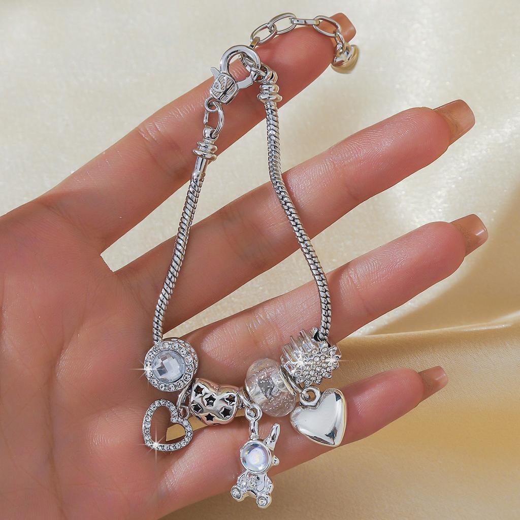 1 шт. Женский модный браслет с подвесками в виде звезд и луны, из нескольких элементов, в стиле Пан, для свиданий, путешествий, банкетов, вечеринок, праздничного наряда, подарок