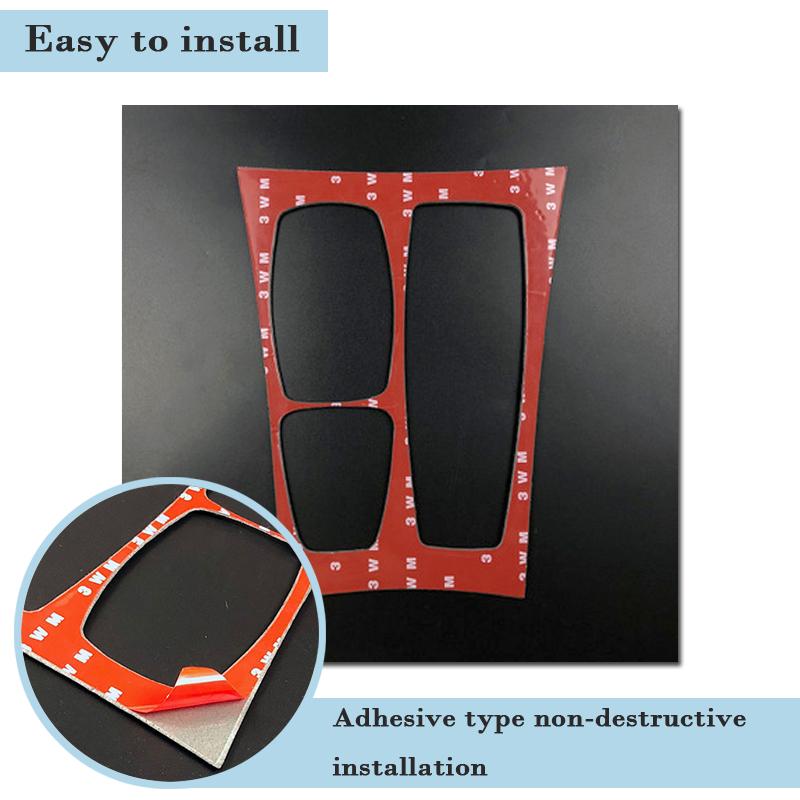 1 компл. 3D глянцевые наклейки из углеродного волокна для автомобильной центральной панели передач для BMW E70 E71 X5 X6 2008-2013 M