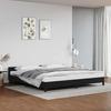 VidaXL Bed Frames with Headboard Slat Base Upholstered Bed Slat Frame Double Bed Adult Bedroom Interior Black 347519