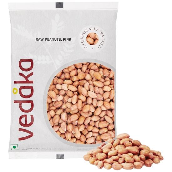 Семена мака Ведака (Хус Хус), 200 г и бренд Amazon - сырой арахис Vedaka, розовый, 1 кг