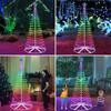 Smart LED Christmas Cone Tree Light 2.1M APP Control Lighted Artificial Tree with Star Topper DIY RGB LEDTree Light Show