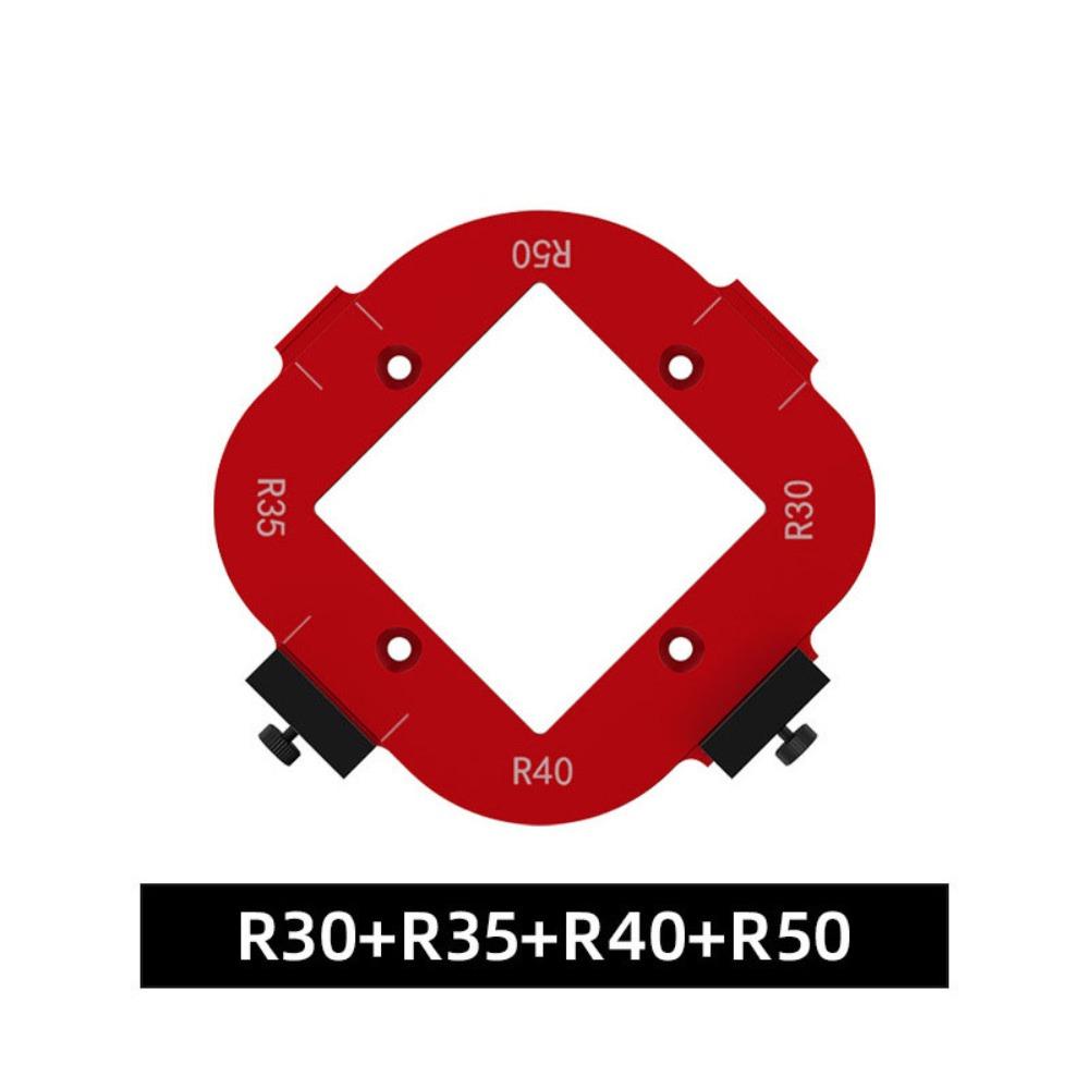 1/2 шт. Многоразовый шаблон для позиционирования дугового угла Алюминиевый сплав R10-R50 Радиусный кондуктор Деревообработка