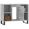 Bathroom Cabinet Concrete Grey 80 x 33 x 60 cm Engineered Wood