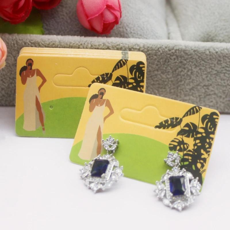 100pcs Multi Size Display Earring Cards, Earrings, Earring Packaging Label Cards