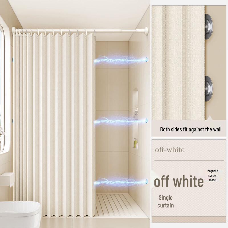 LIEI Foldable Waterproof Shower Curtain