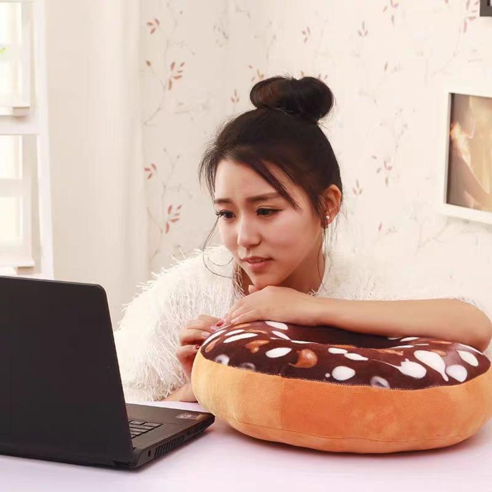 Super Soft Donuts Pillow 3D Donuts Chocolate Donuts Pillow Creative Cute Nap Pillow
