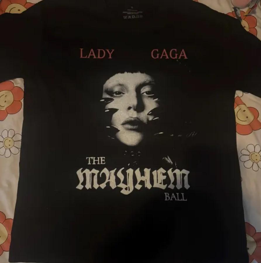 Футболка с датой тура Lady Gaga The Mayhem Ball Подарок для друзей Все размеры S-4XL