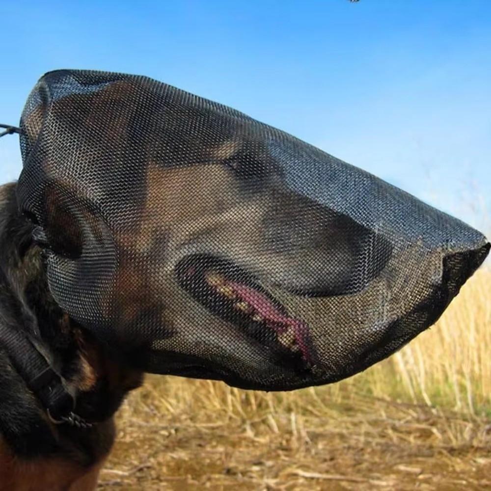 Adjustable Pet Protective Veil Mesh Pet Facial Protection Cover Mosquito Bites Protection Outdoor