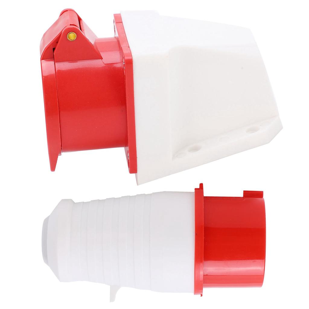 16A 5Pin Industrial Plug Surface Mount Socket 3 Phase IP44 Waterproof 220380V240415V 3P+N+E