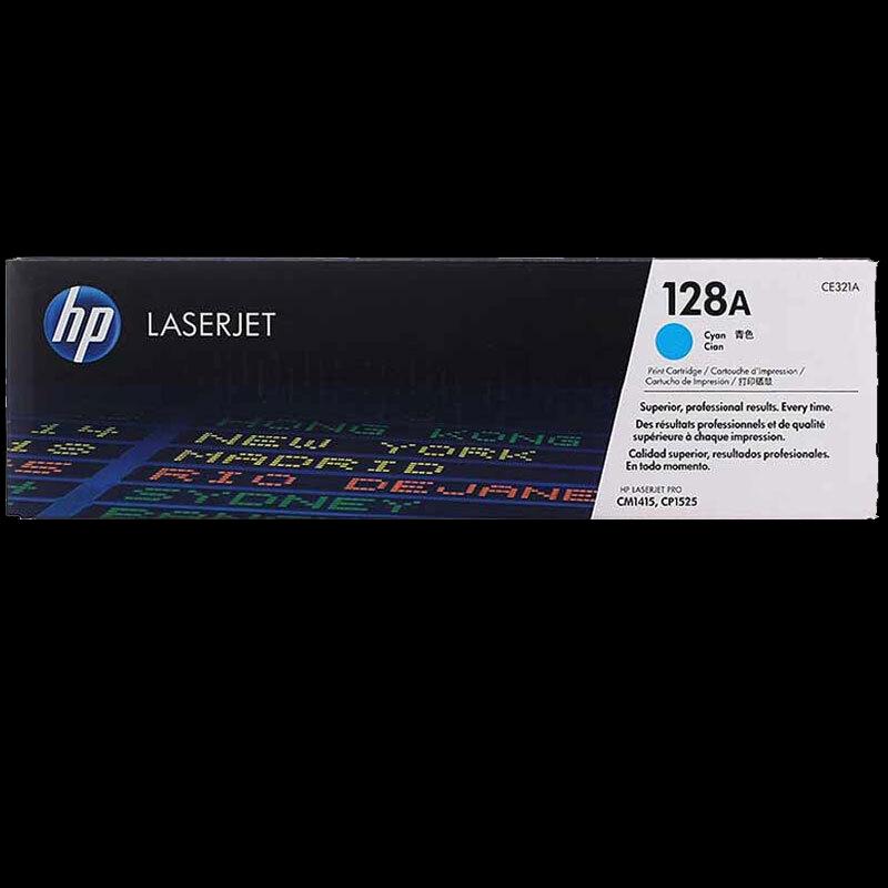 HP Оригинальный голубой картридж с тонером CE321A