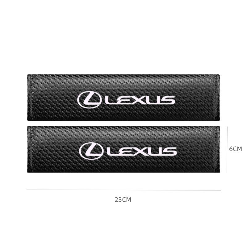 2PC Car Seat Belt Shoulder Protection Set Interior Accessorie For Lexus F SPORT GX460 Ct200h IS250 ES 220D IS200 Fsport GS GX ISGZ1