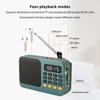 Портативное FM-радио Bluetooth 5.0 Маленький аварийный перезаряжаемый звуковой ящик Мини-винтажный динамик MP3-плеер Поддержка карты TF USB-накопителя