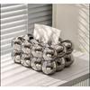 Electroplated Ceramic Tissue Box Paper Box Napkin Boxes Table Decoration Accessories Tissue Storage Boxes Paper Towel Holder